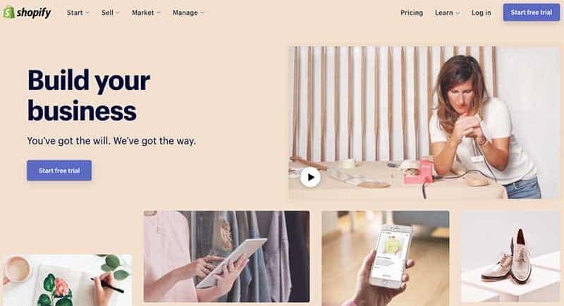 Shopify E-commerce Kreator stron internetowych