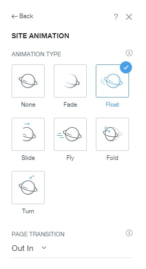 Wix ADI adding animation