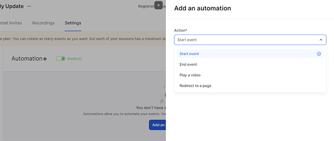 13 Możliwości automatyzacji Livestorm