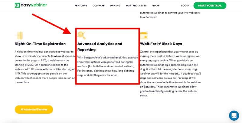 Narzędzia analityczne EasyWebinar 