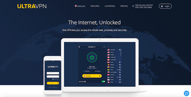 Najlepsze usługi VPN 2019: Ultra VPN