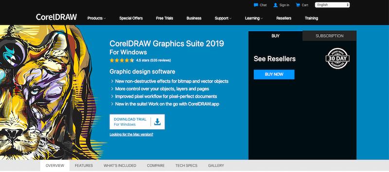 Obraz okładki pakietu CorelDraw Graphics Suite 