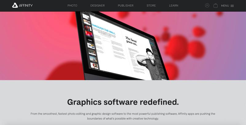 Zdjęcie na okładkę oprogramowania graficznego Affinity Designer
