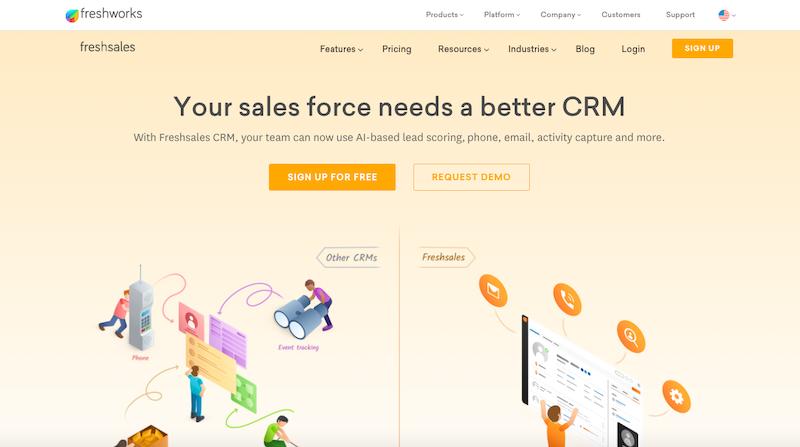 Freshsales CRM firmy Freshworks